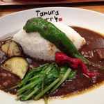 炭火焼肉たむらのお肉が入ったカレー屋さん - 