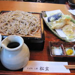 Soba Doko Ro Mitsu Se Matsugen - 鶏天セット（せいろ）1200円