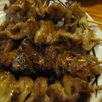 大衆焼鳥 日吉丸 - とり皮＠90円