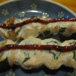 大衆焼鳥 日吉丸 - 梅しそささみ＠150円