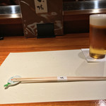 島之内 一陽 - 【2016.8.29】再訪
      大将の真ん前の特等席です(^ ^)