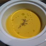 Le vrai - 2016.9.17　北海道産栗南瓜の冷製のアップ