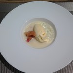 Le vrai - 2016.9.17　デセール　林檎のスープとシナモン風味のバニラアイス