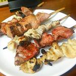 もつ焼盛合わせ(5串)450円