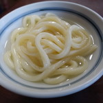 釜あげうどん 長田 in 香の香 - 釜揚げ小、箸で崩しちゃいました