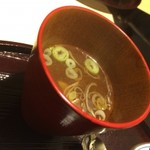 肉屋 雪月花 NAGOYA - みょうが入り味噌汁