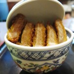 ミニソースかつ丼のアップ