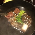 肉屋 雪月花 NAGOYA - 〆のすき焼きはシェフ直々に焼き上げ
