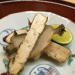 松川 - 松茸と鮑の炒め
