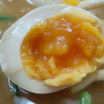 九州GTラーメン - 味玉はこんな感じです