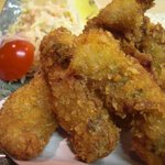 あぷちゃ - 海のミルク。カキフライ。自家製の美味しいタルタルソースでどうぞ。