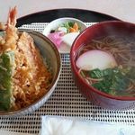 食事処しょじょじ - ミニ蕎麦とミニ天丼セット