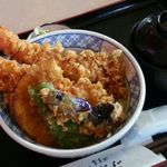 食事処しょじょじ - 大海老天丼（海老２本）