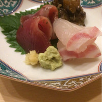 寿司処 しん - 造里：鰹と明石真鯛