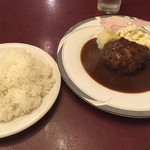 カシーヌ - ハンバーグステーキ970円