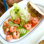 海老とアボガドのサンド880円