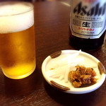 Teuchi Soba Sakae An - ビールと蕎麦味噌 