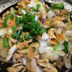 おふくろ亭 - 白ホル定食 ニンニク 大飯 500円