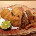 ぎおん 阪川 - 鱧松フライ　アップ