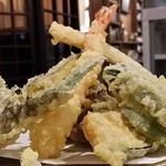 蕎麦 凜 - 【H28.9.25】 天ざるそば１２５０円。