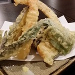 蕎麦 凜 - 【H28.9.25】 天ざるそば１２５０円。