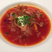 Russian Restaurant ROGOVSKI 銀座 - ウクライナ風ボルシチ（牛）