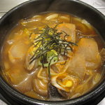 おんどる - 韓国風うどん(辛口) 550円(税別)