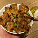 銭函バーベキュー - 「帯広名物 豚丼」はごはん茶碗の大きさながら食べ応えは充分！