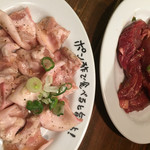 焼肉しちりん家 - 豚ののどぶえに、牛ヒレ切り落とし^ ^
