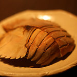 本濱 - うちわ海老　焼・酒蒸し　半分づつ