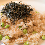 和食 酒 えん - 2016.9 お食事 じゃこと枝豆の炒め飯