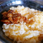 ろばたやき山ろく - 続いてホルモンを乗っけて