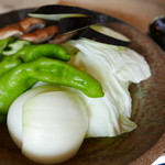 ろばたやき山ろく - 野菜盛り合わせ