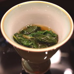 割烹 山路 - モロヘイヤのおひたし