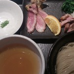 煮干し中華そば一燈 - 鴨出汁端麗細つけ麺～塩 ver～「カモーン４号」