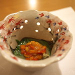 喰い切りひら山 - バクライ（ほや」と「このわた」の塩辛）