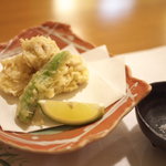 喰い切りひら山 - 雲子（たらの白子）の天婦羅