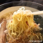 一休亭 - 2016 塩ラーメン　麺上げ
