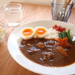 Cafe hitode☆notes - 料理写真:半熟ゆで卵のマサラカレー