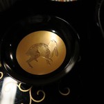 瓢亭 - 兎金彩椀の蓋