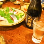 味楽 - 青魚三点盛 ＆ 冷酒