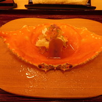 山玄茶 - H28.9　先付、蟹の酢の物とからすみ