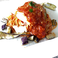 フェニーチェ - 茄子とリコッタチーズのパスタ