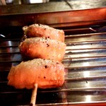 新小屋 - ウラコヤでいただく「エリンギ豚バラ巻」