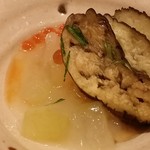 小料理 わみや - 【H28.9.24】 茄子と冬瓜とイクラのすりながし。