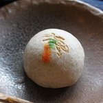 茶寮 汐入 - お茶菓子のまんじゅう