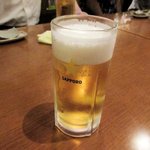 あずまし亭 - 生ビール2016.09.26