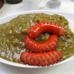 ウインナーカレーの大盛り