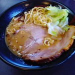 麺人 佐藤 - 鶏白湯スープ・醤油らー麺の麺をちょっと取り出してみる。（2016.9）