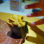 鮨 土方 - 【2016.8】むらさきウニ軍艦